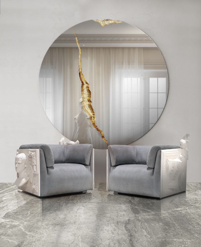 entryway and hallway design Entryway and Hallway Design: Modern Decor, Elegant and Sophisticated Entryway and Hallway Design Modern Decor Elegant and Sophisticated grey upholstered armchairs 3