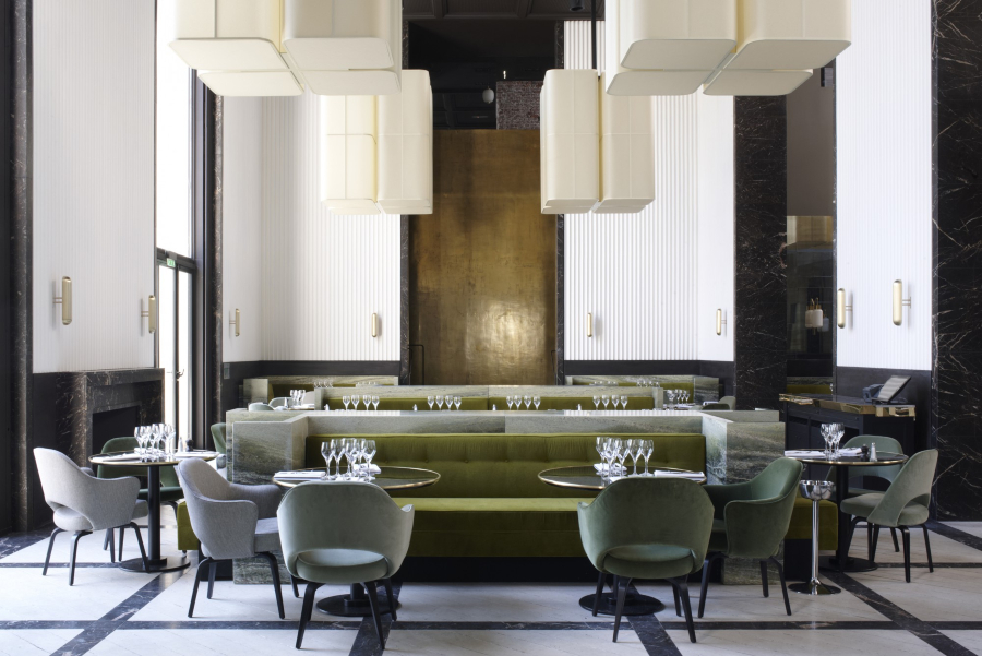 Joseph Dirand restaurant Monsieur Bleu Paris joseph dirand Joseph Dirand: Luxury Interior Design Ideas Joseph Dirand Luxury Interior Design Ideas Monsieur Bleu Paris 900