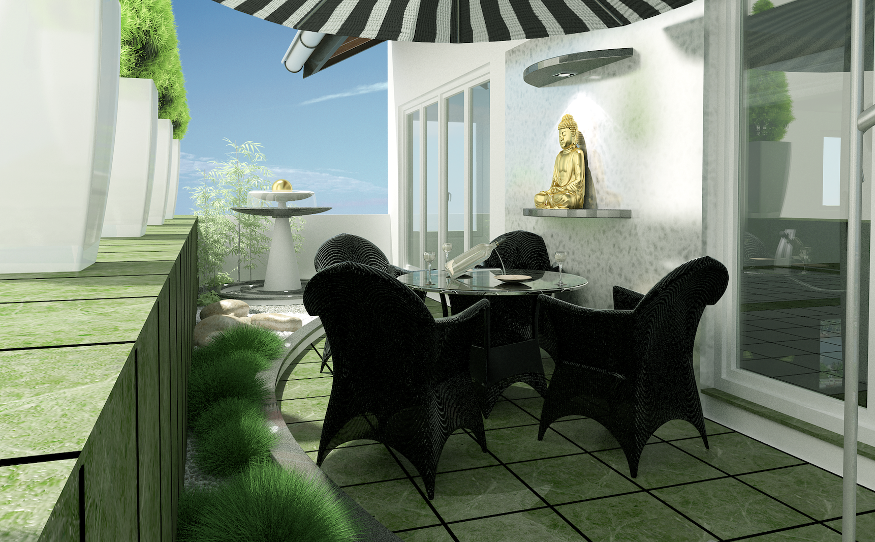 karla chacon Karla Chacon: Glamorous Modern Interior Design Ideas Karla Cachon May roof garden Hanoi Vietnam