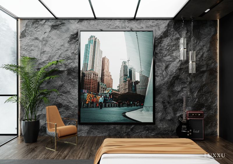 modern bedroom and closet design Modern Bedroom and Closet Design: Sophisticated & Timeless Modern Bedroom and Closet Design Sophisticated Timeless 1 orange armchair
