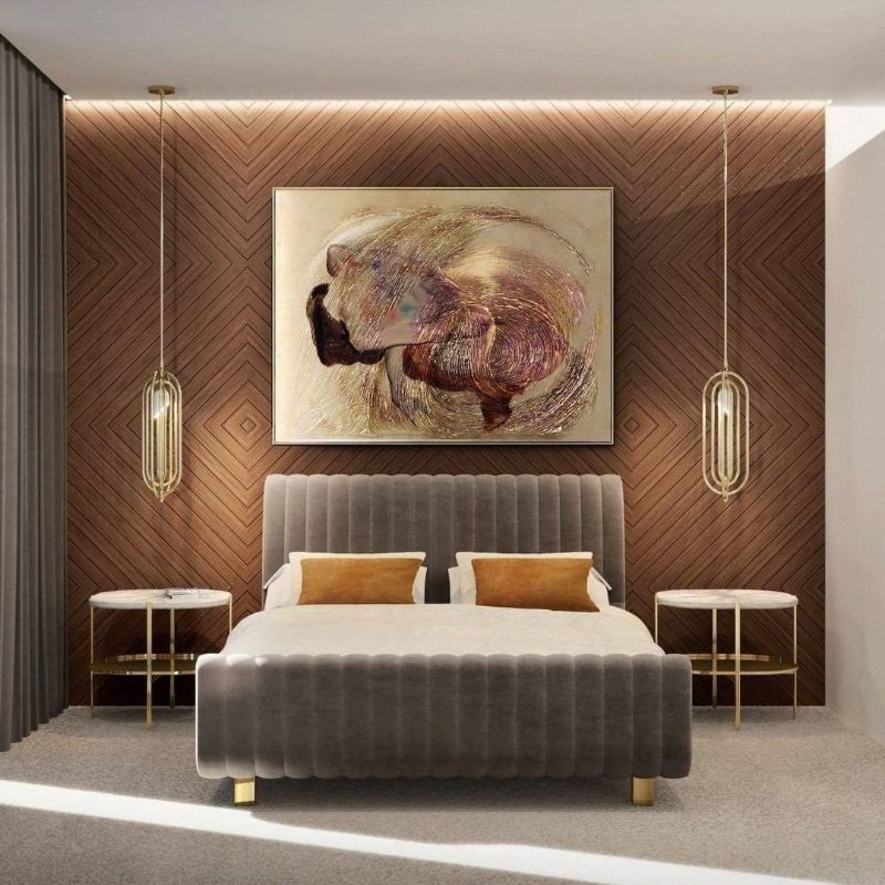 modern bedroom and closet design Modern Bedroom and Closet Design: Sophisticated & Timeless Modern Bedroom and Closet Design Sophisticated Timeless 14 grey velvet bed