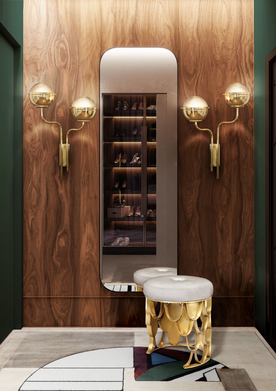 modern bedroom and closet design Modern Bedroom and Closet Design: Sophisticated & Timeless Modern Bedroom and Closet Design Sophisticated Timeless 15 modern closet with upholstered stool