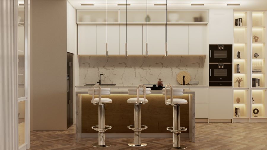 modern kitchen design ideas Modern Kitchen Design Ideas: Functional, Practical, Trendy & Timeless Modern Kitchen Design Ideas Functional Practical Trendy Timeless 2 white counter stools