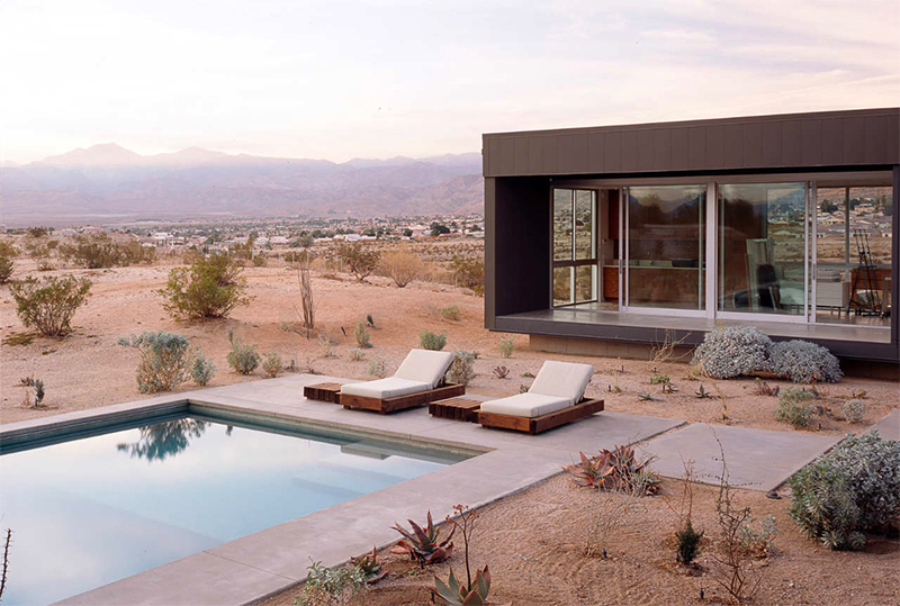 DESERT HOUSE Marmol Radziner architecture outside view of the pool side. marmol radziner Marmol Radziner: Nature Inspired Architecture rd deserthouse3