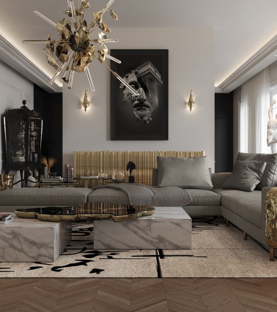 modern enutral living room design modern living room furniture Modern Living Room Furniture: Unique and Functional Side Tables BL4 908x1024