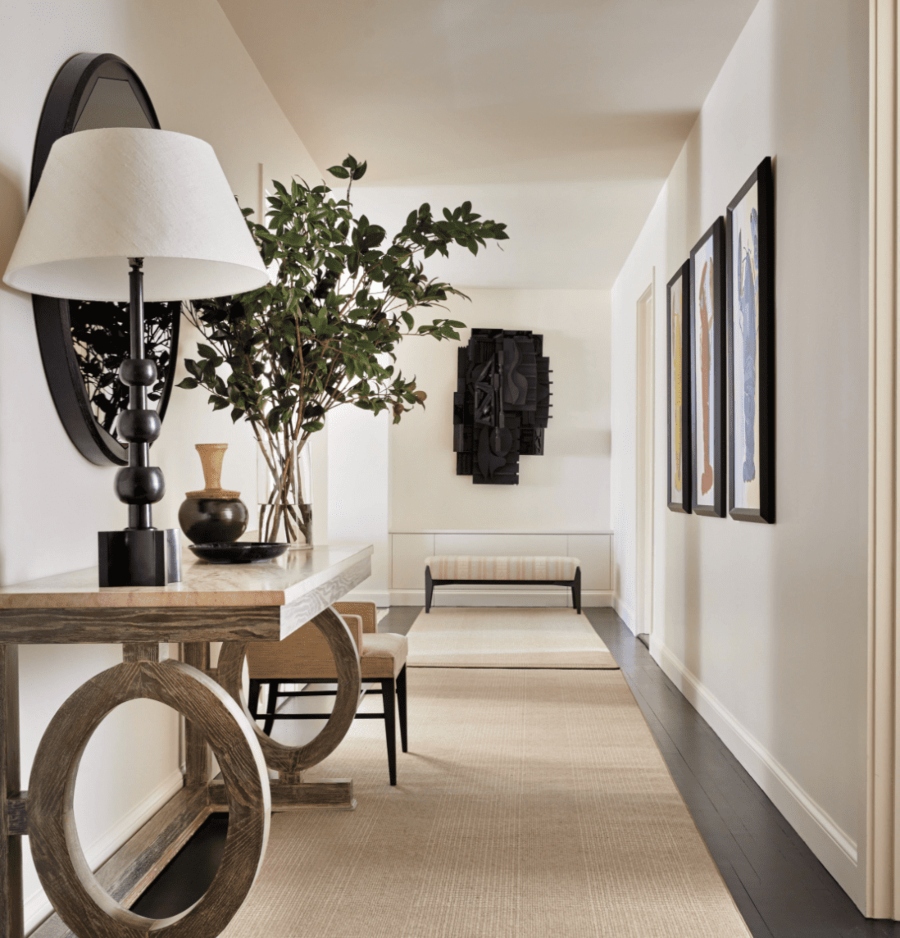 Residential Inspiration Ideas by Mark D. Sikes, hallway, neutral tones, shades of white residential inspiration ideas Residential Inspiration Ideas by Mark D. Sikes Mark D