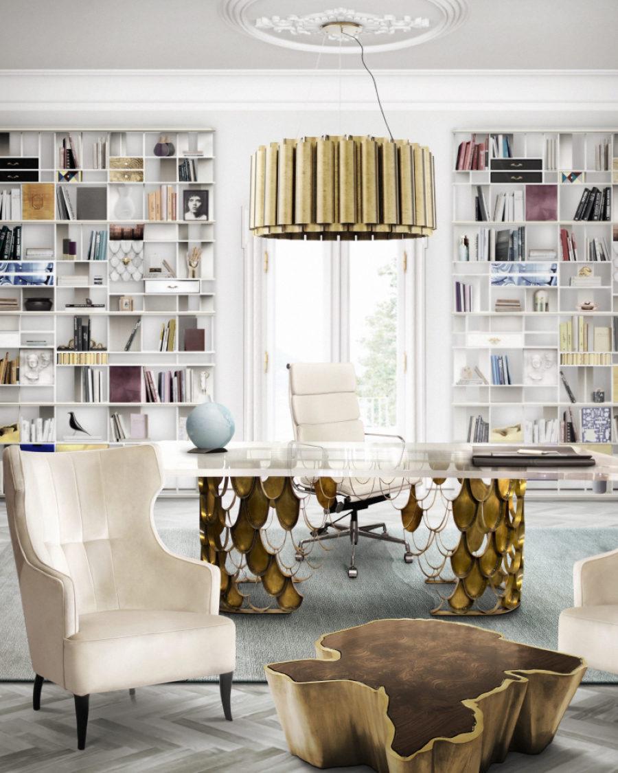 Interior Design Ideas by AB Concept  Interior Design Ideas by AB Concept Modern Office with Sequoia Centre Table and Iguazu Armchair