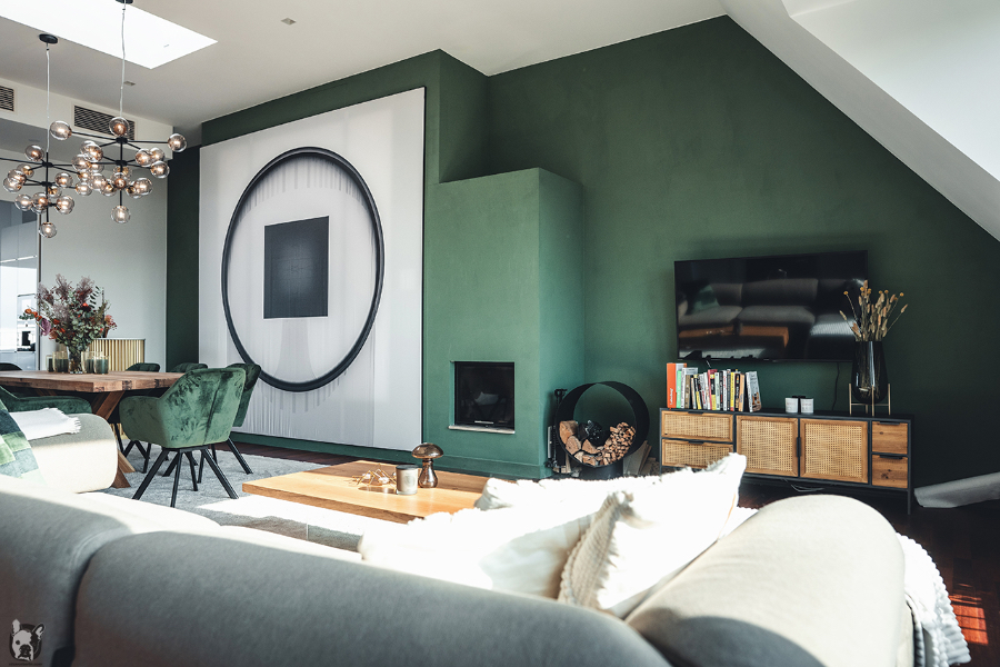 Otto Von Berlin-Interior Design Apartment BERLIN MITTE view of the dinning room from the grey sofa, being that here we can see it's an open space where the living room and dinning room are one.  otto von berlin Otto Von Berlin-Interior Design OTTO VON BERLIN 1