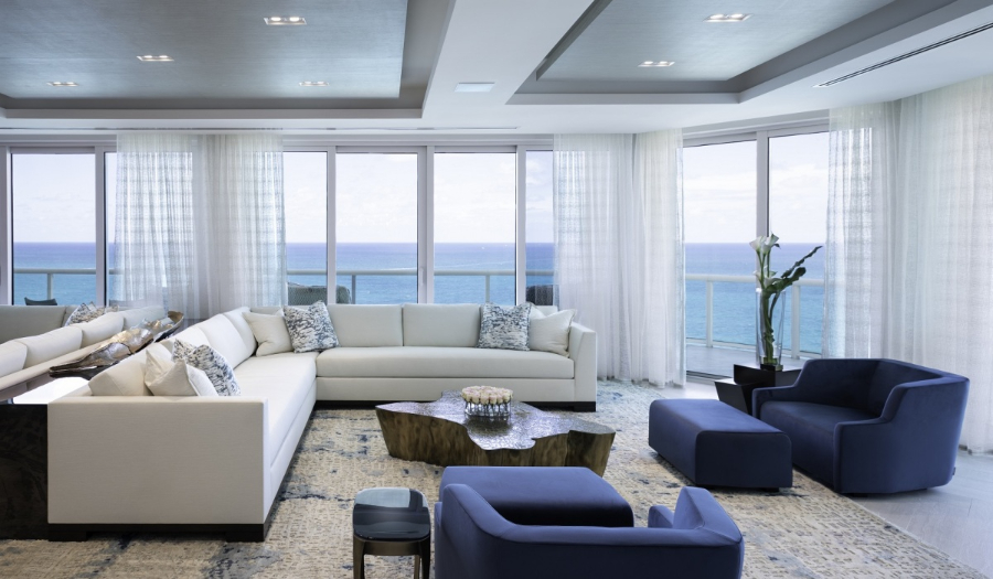 High-end Living Room Designs by Sarah Z Designs - Bal Harbour Residence sarah z designs High-end Living Room Designs by Sarah Z Designs Sarah Z Designs Bal Harbour Residence 2