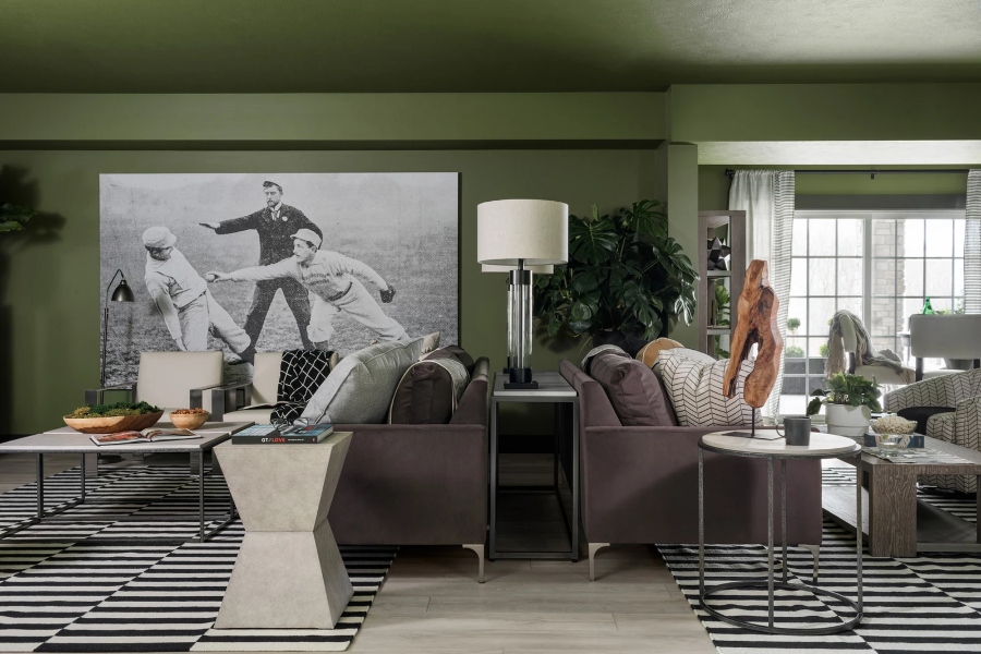 Contemporary Living Room Interior Design by Tiffany Brooks tiffany brooks Tiffany Brooks Best Residential interior Design Projects 3 2020 HGTV Smart Home Tiffany Brooks Best Residential interior Design Projects
