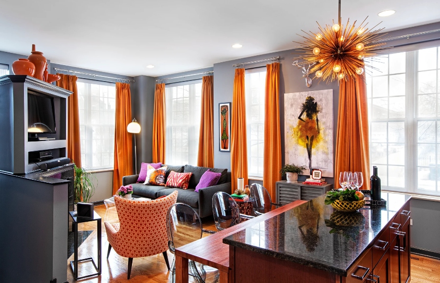 Eclectic Living Room Interior Design by Tiffany Brooks tiffany brooks Tiffany Brooks Best Residential interior Design Projects 9 Northshore Chicago Condo Tiffany Brooks Best Residential interior Design Projects