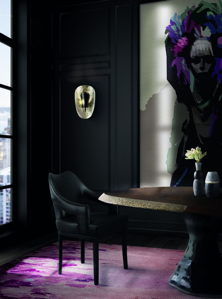 dark dining room design with black dining chair and wood dining table incredible dining room ideas Incredible Dining Room Ideas To Create The Perfect and Unique Style Incredible Dining Room Ideas To Create The Perfect and Unique Style 6