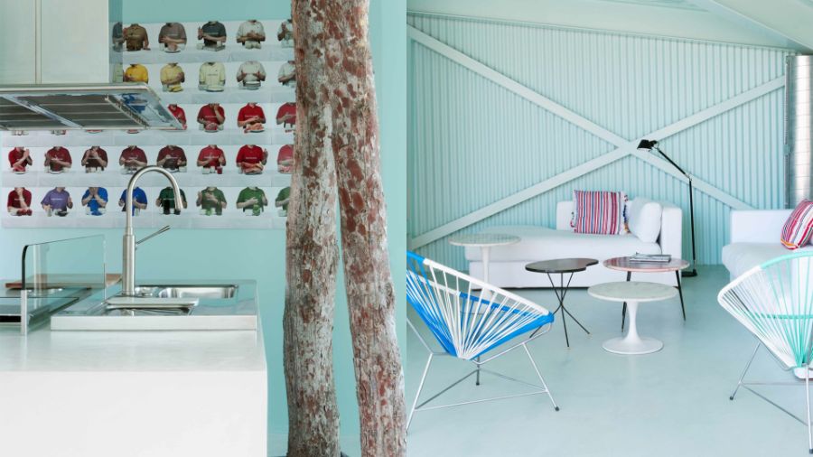 kitchen, silver sink and tap, handmade chairs, white sofas, colorful cushions lgf spaces LGF SPACES Best Interior Design Projects LGF SPACES Best Interior Design Projects1 5 1