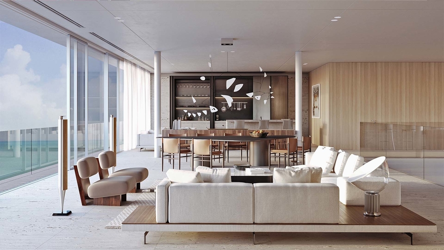 A open space living room with custom upholstery and armchairs. anarchitect ANARCHITECT – Best Interior Design Inspirations Webp