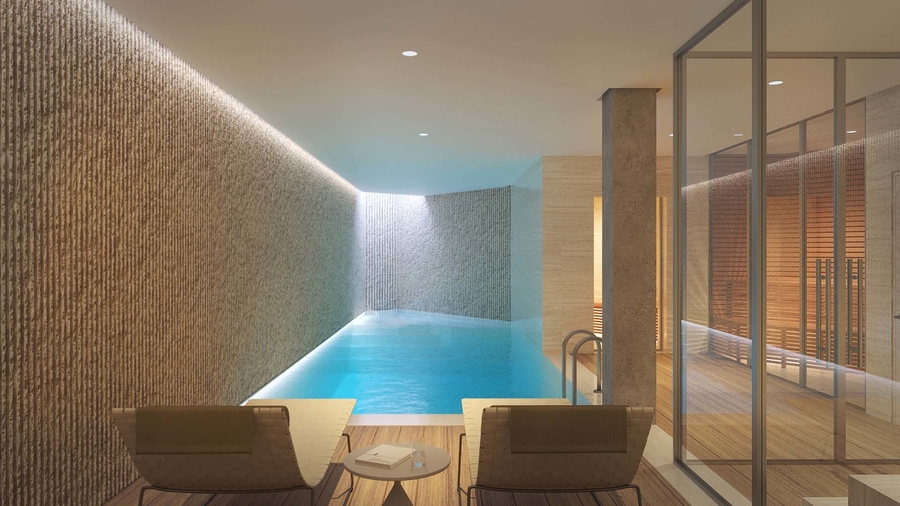 A pool accompanied with bespoke chairs. anarchitect ANARCHITECT – Best Interior Design Inspirations Webp
