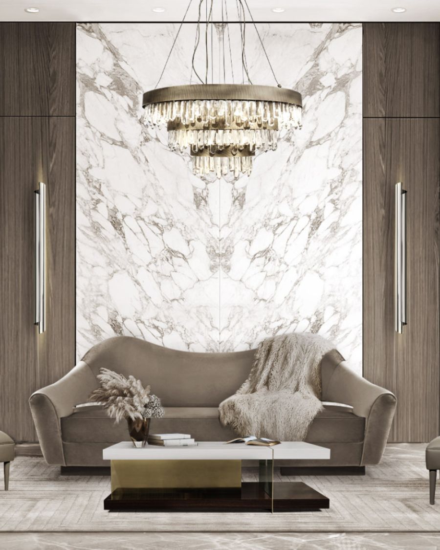 beige sofa, black and white coffee table, silver wall lamp sara folch Sara Folch Modern Style Inspiration Sara Folch Modern Style Inspiration1 9 1