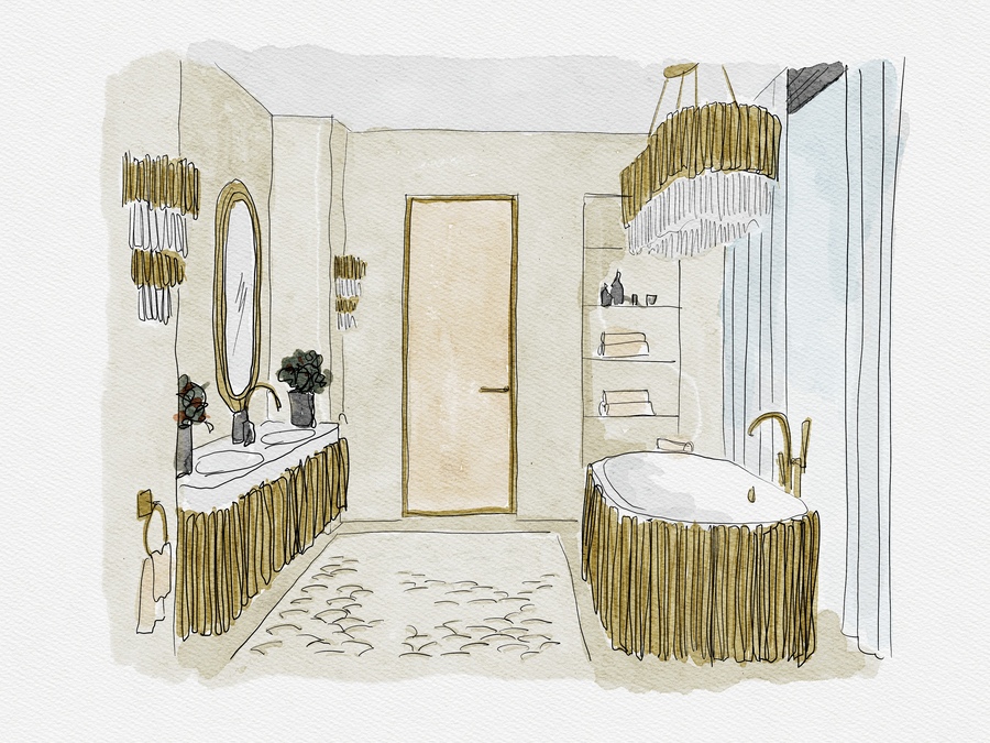 bathroom of the opulent empire penthouse  master bathroom modern design Master Bathroom Modern Design Inspiration by the Empire Penthouse Bathroom Suite