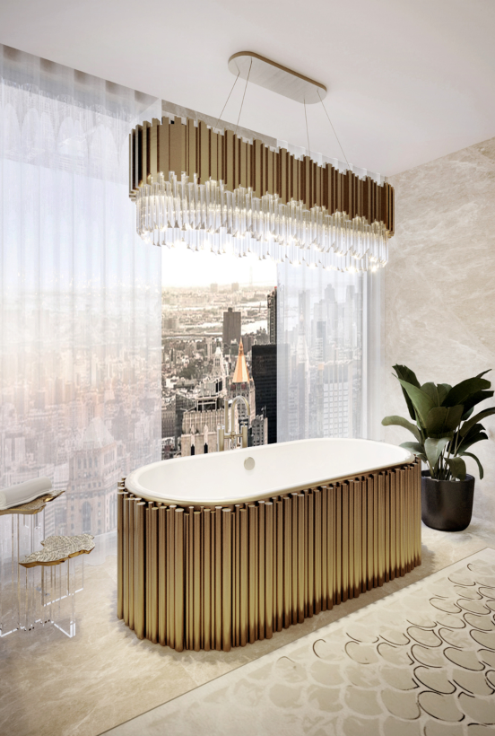 master bathroom modern design Master Bathroom Modern Design Inspiration by the Empire Penthouse WC Bed NY 02