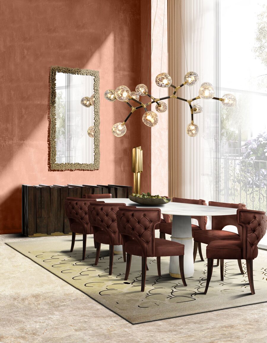 red tone dining room design glamorous dining room designs 10 Glamorous Dining Room Designs You Need to Know 10 Glamorous Dining Room Designs You Need to Know 2