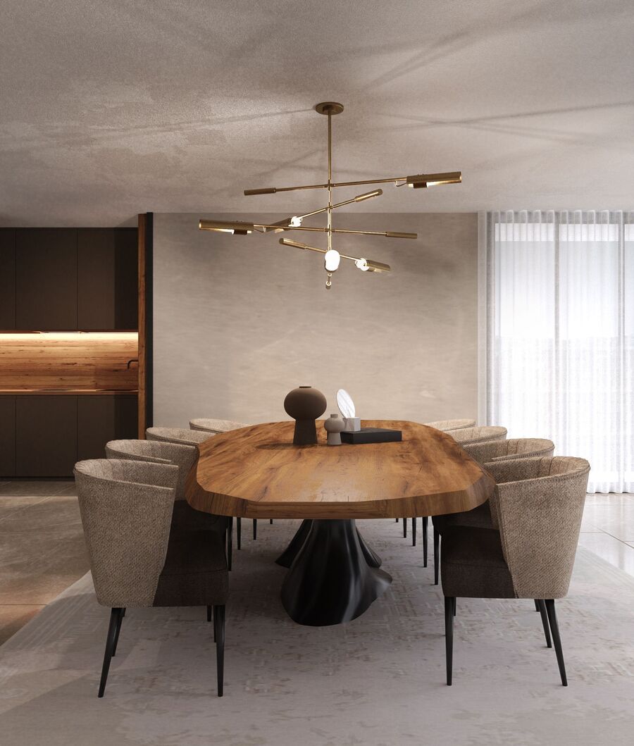 minimalist dining room design with brown dining chairs neutral tones dining room Neutral Tones Dining Room Design Inspiration Neutral Tones Dining Room Design Inspiration 4