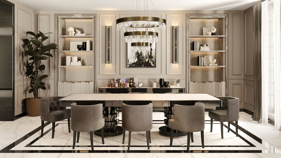 Beige and gold dining room design neutral tones dining room Neutral Tones Dining Room Design Inspiration Neutral Tones Dining Room Design Inspiration 9