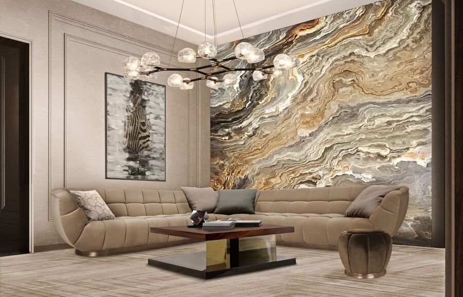 modern living room with corner sofa and wood centre table modern centre tables 10 Modern Centre Tables You Must Know Today 10 Modern Centre Tables You Must Know Today 9