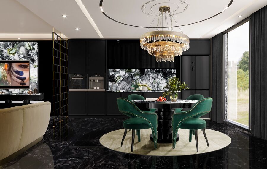 formal dining room with round dining table dining tables Round Dining Tables vs Rectangular Dining Tables Oval Dining Tables vs Rectangular Dining Tables 3