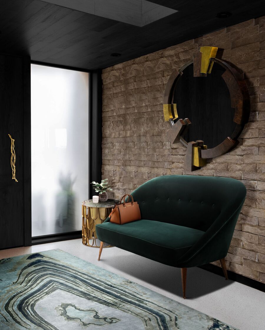 modern entryway with green velvet sofa 10 entryways style 10 entryways style and inspiration ideas in 2022 10 entryways style and inspiration ideas in 2022 6