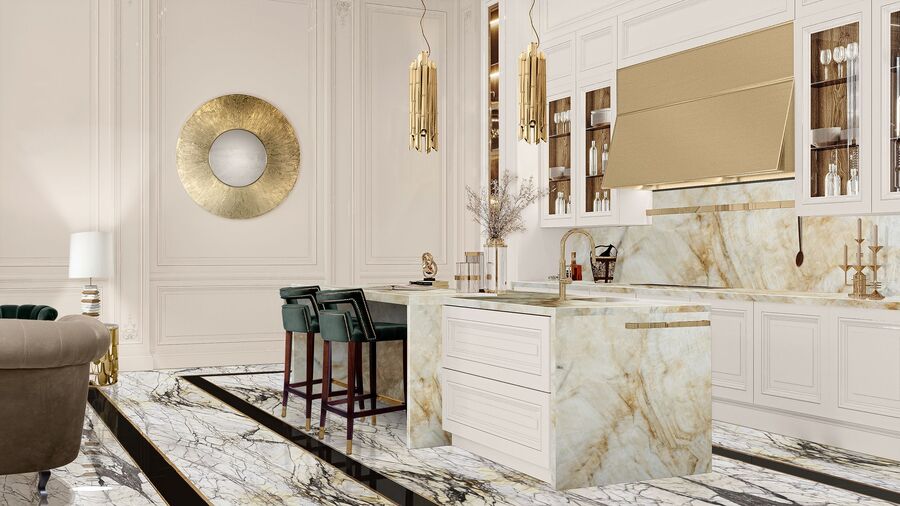 modern golden kitchen interior design ideas interior design ideas Inspiring interior design ideas Inspiring interior design ideas 3