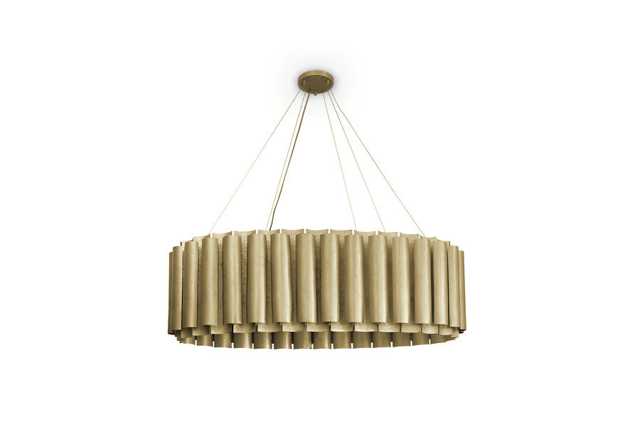 lighting trends golden suspension light