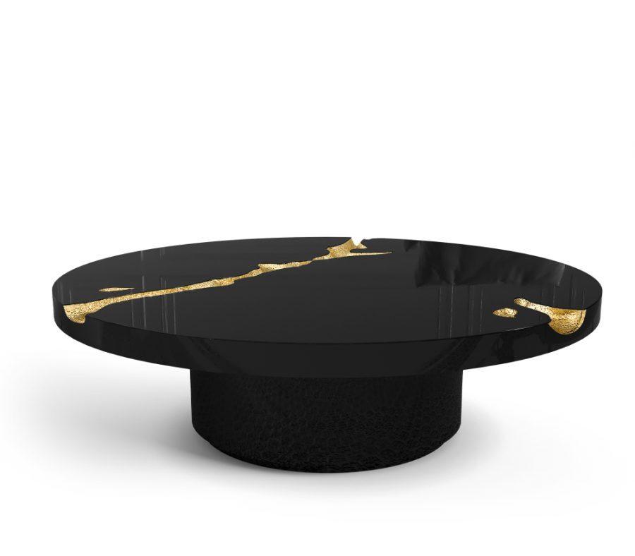 golden and black contemporary center table contemporary center table How to Decor your Contemporary Center Table How to Decor your Contemporary Center Table 6