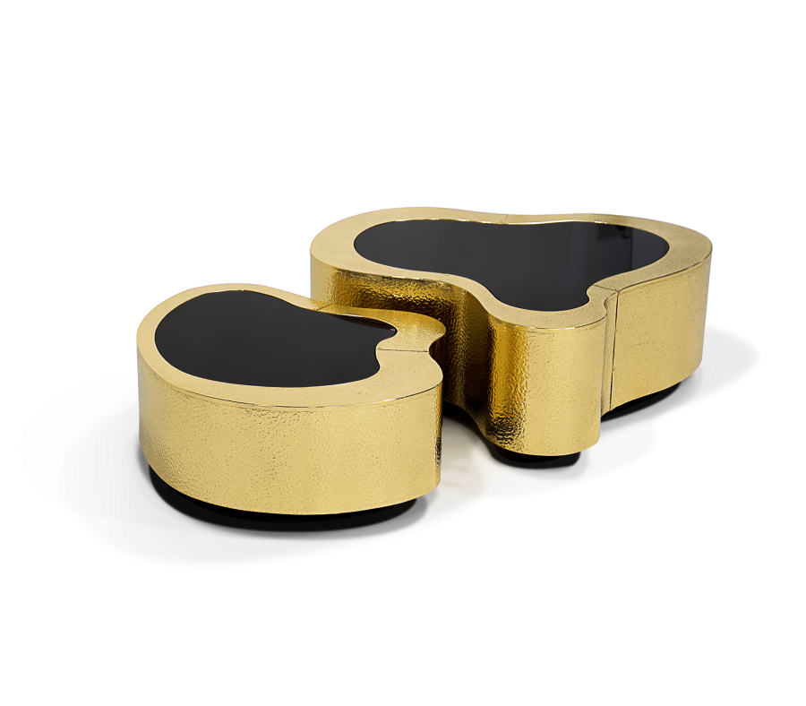 modern golden center table in natural shape contemporary center table How to Decor your Contemporary Center Table How to Decor your Contemporary Center Table 8