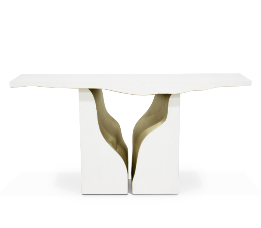 MODERN CONSOLE TABLE IN WHITE AND GOLDEN modern consoles Be Surprised by the Modern Consoles of Lapiaz Collection Be Surprised by the Modern Consoles of Lapiaz Collection 6