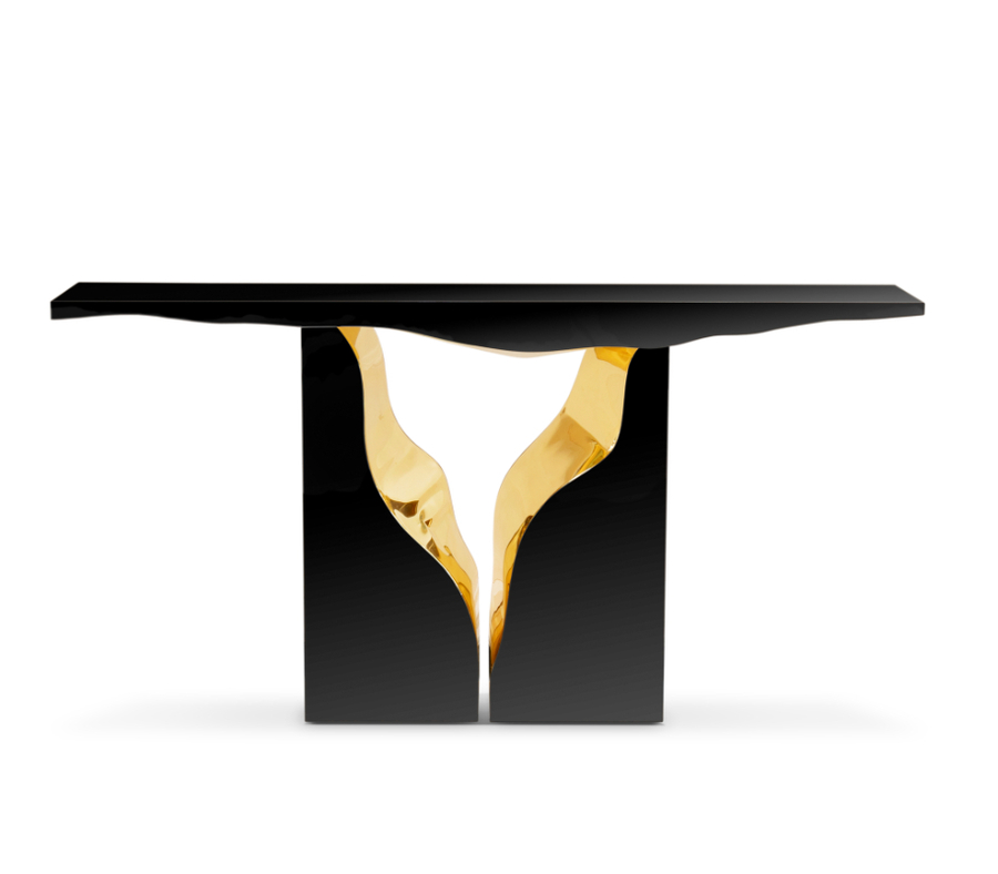 MODERN CONSOLE IN BLACK AND GOLD modern consoles Be Surprised by the Modern Consoles of Lapiaz Collection Be Surprised by the Modern Consoles of Lapiaz Collection 8