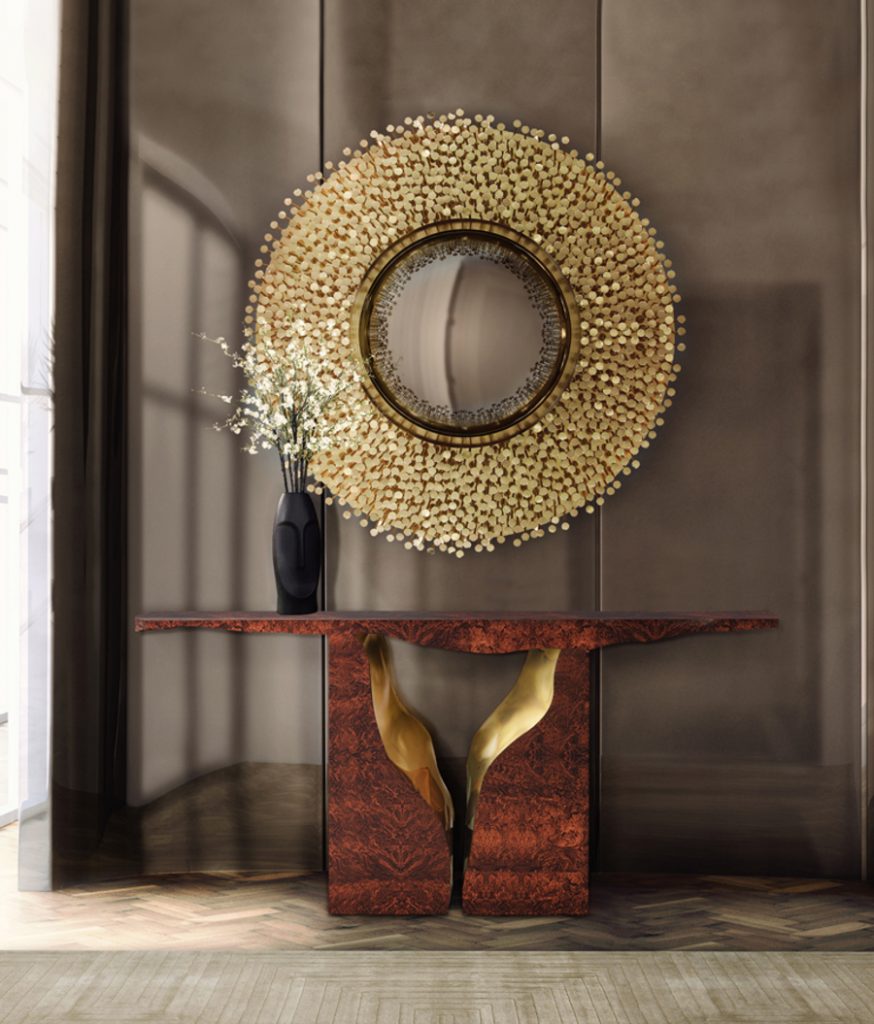 MODERN CONSOLE TABLE WALLNUT modern consoles Be Surprised by the Modern Consoles of Lapiaz Collection Be Surprised by the Modern Consoles of Lapiaz Collection 9 874x1024