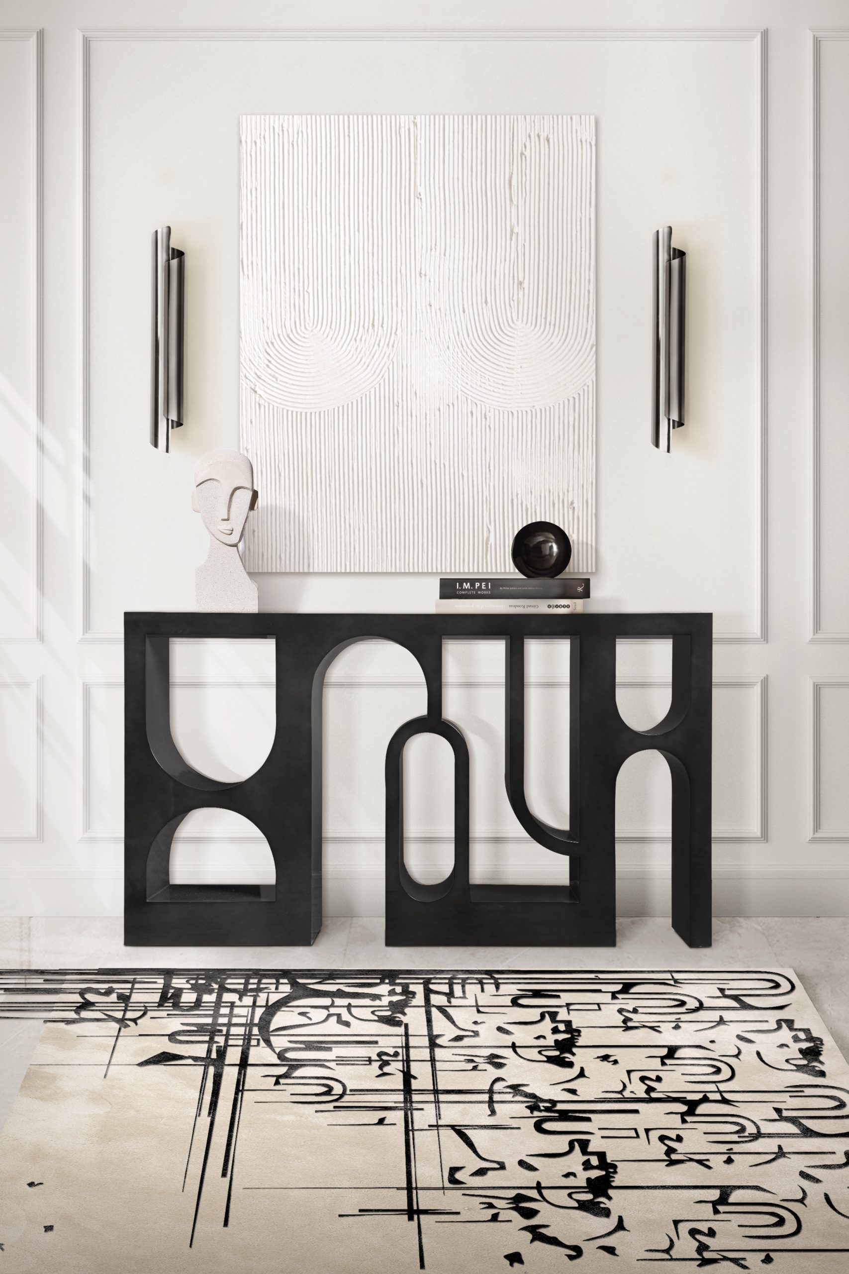Timeless Console Tables: Elegant Designs for Modern Interiors console tables Timeless Console Tables: Elegant Designs for Modern Interiors BB colloseum console cyrus wall rug scaled
