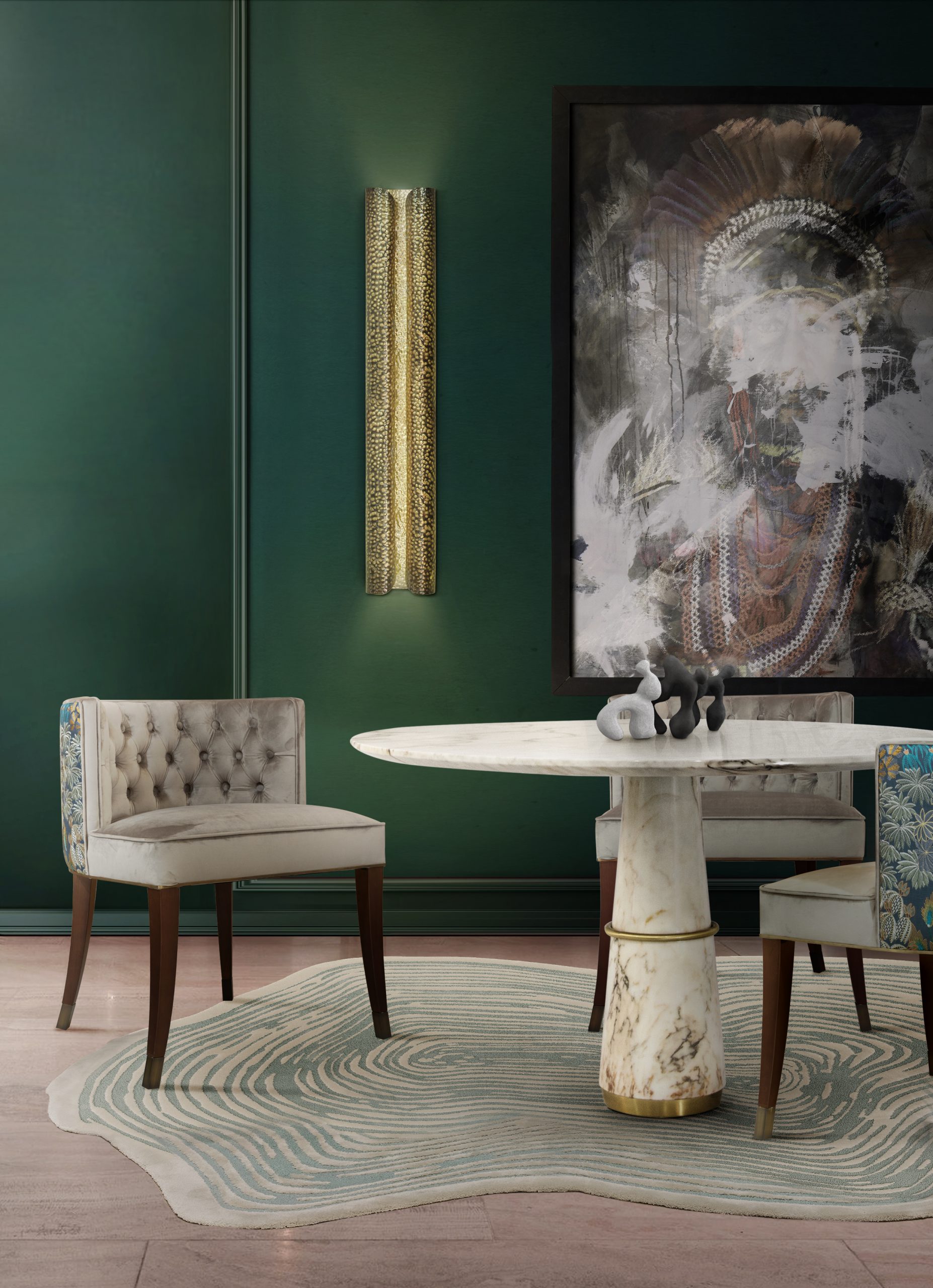 The Modern Dining Experience: Designing Luxurious Dining Spaces luxurious dining spaces The Modern Dining Experience: Designing Luxurious Dining Spaces BB 0624 Melhoria Ambiente Agra Dinning Table Bourbon Dining Chair Naicca Suspension 25062024 16h26 scaled