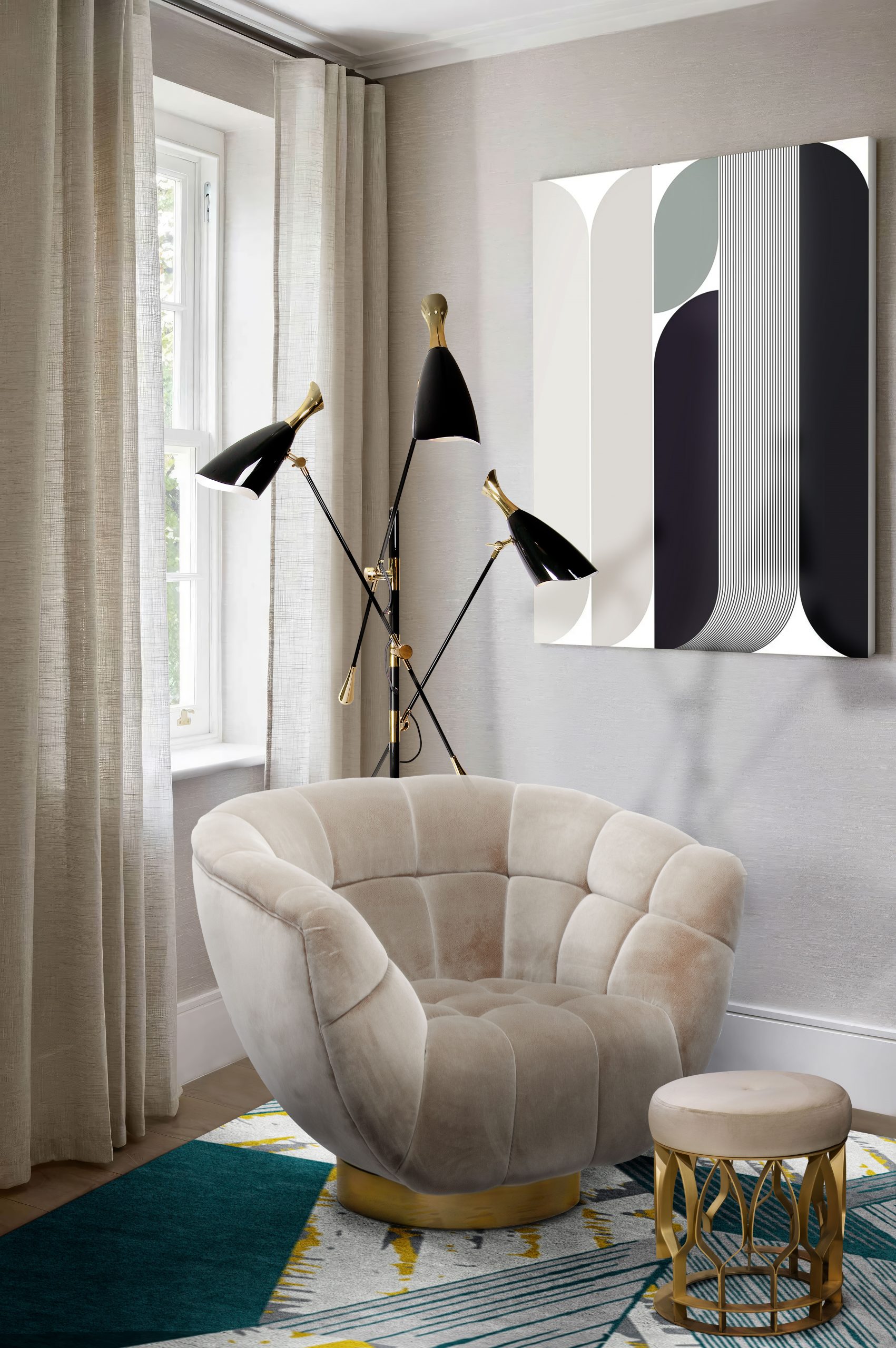 Creating an Inviting Atmosphere: Tips for Cosy Living Spaces cosy living spaces Creating an Inviting Atmosphere: Tips for Cosy Living Spaces BB 0624 Melhoria Ambiente Essex Armchair Duke Floor Mecca Stool scaled