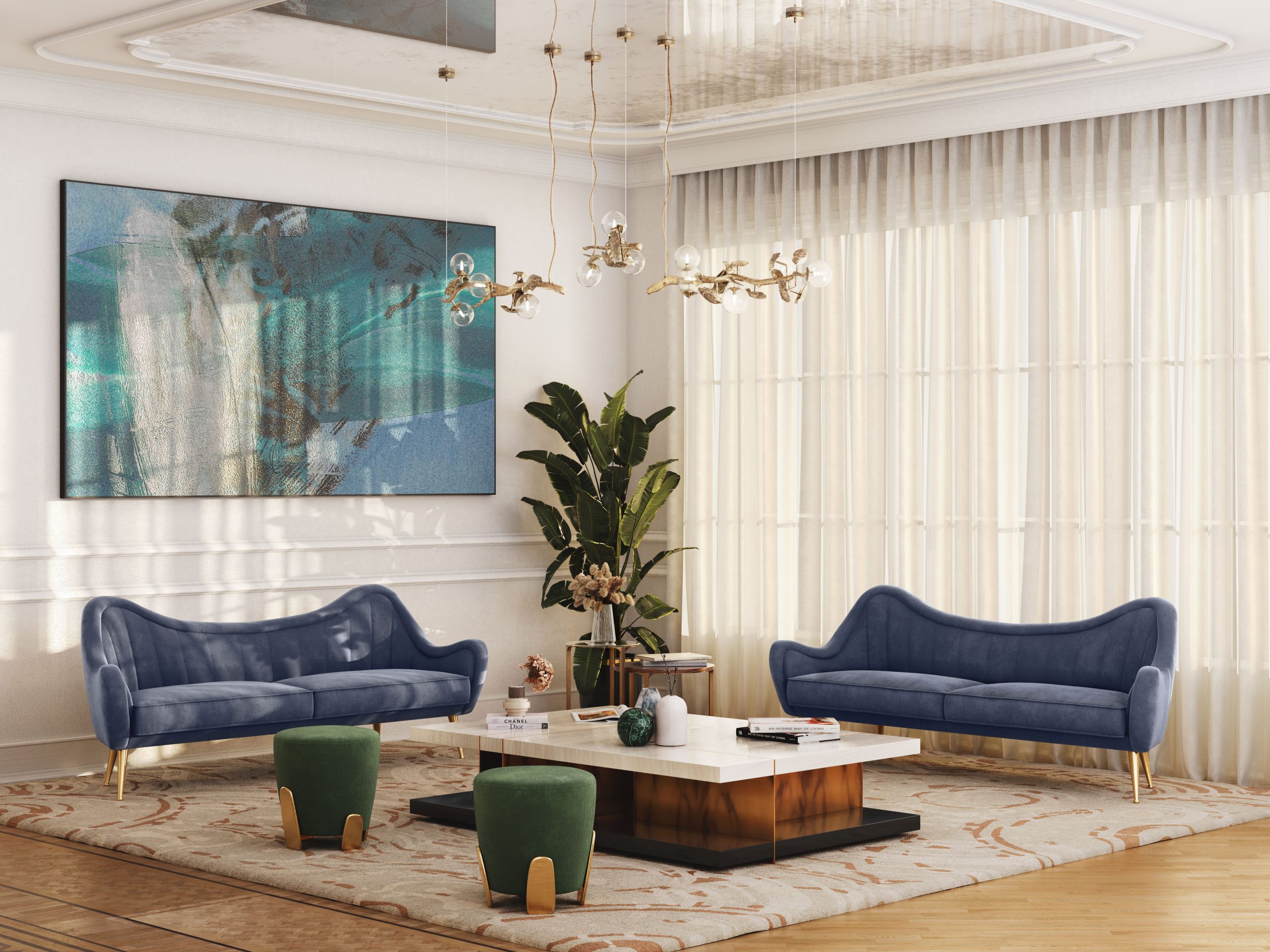 Curating Luxury: How to Style Your Home with Statement Pieces statement pieces Curating Luxury: How to Style Your Home with Statement Pieces BRABBU Bold Colours scaled