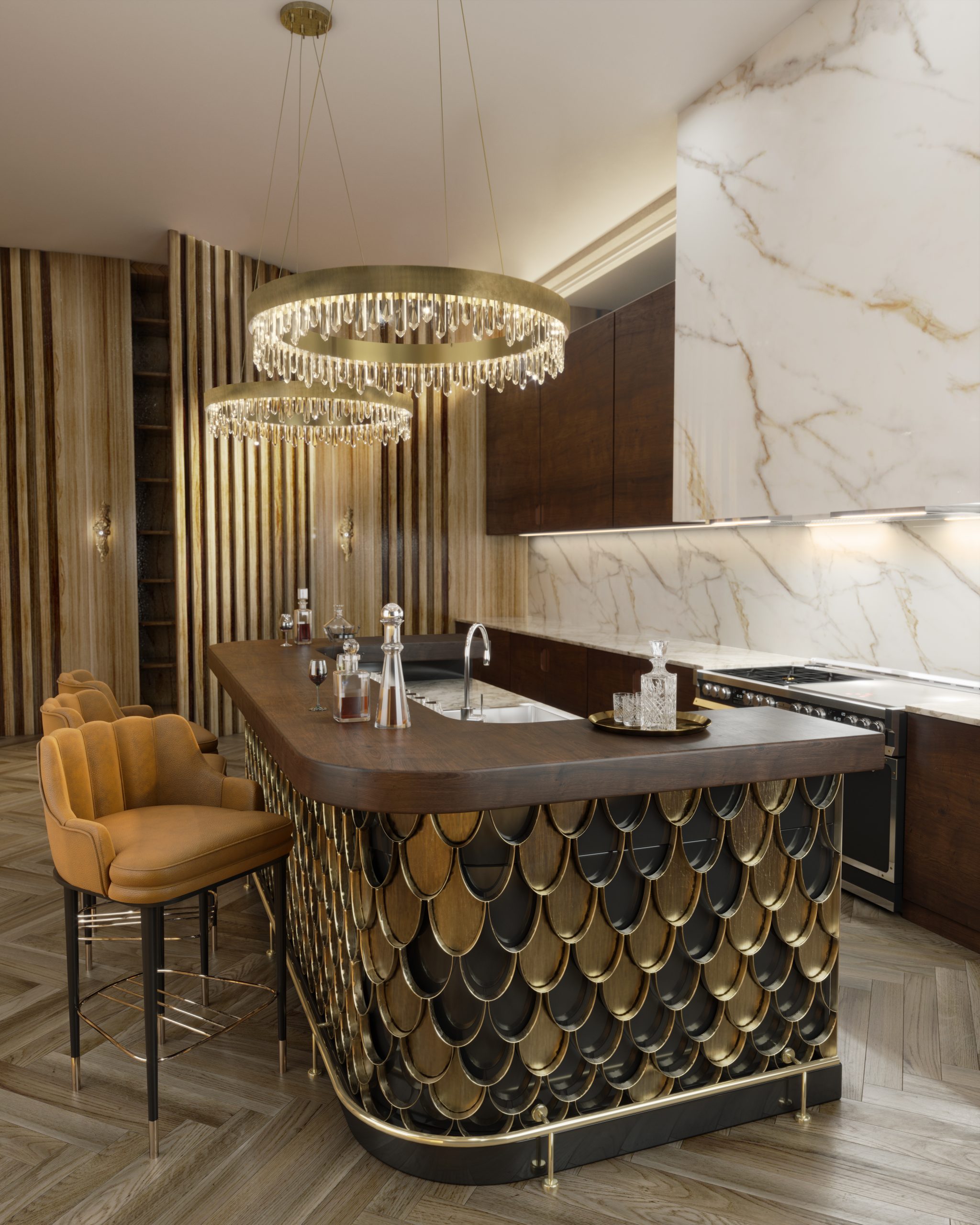 Stylish Lighting Ideas for Key Rooms in Your Home stylish lighting ideas Stylish Lighting Ideas for Key Rooms in Your Home BB 1023 KITCHEN PLUM NAICCA 02 scaled