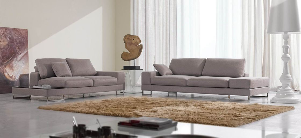 A 3 seater sofa as a center piece
