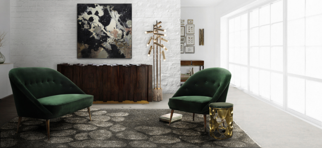 Velvet upholstered furniture pieces for cozy living spaces