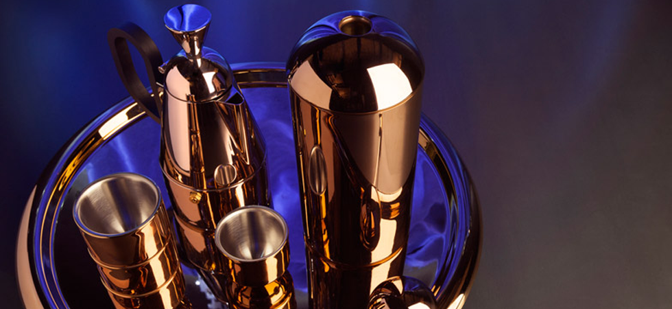 New copper coffee set designed by Tom Dixon