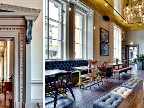 Contemporary gastro-pub decor by DV8 Designs
