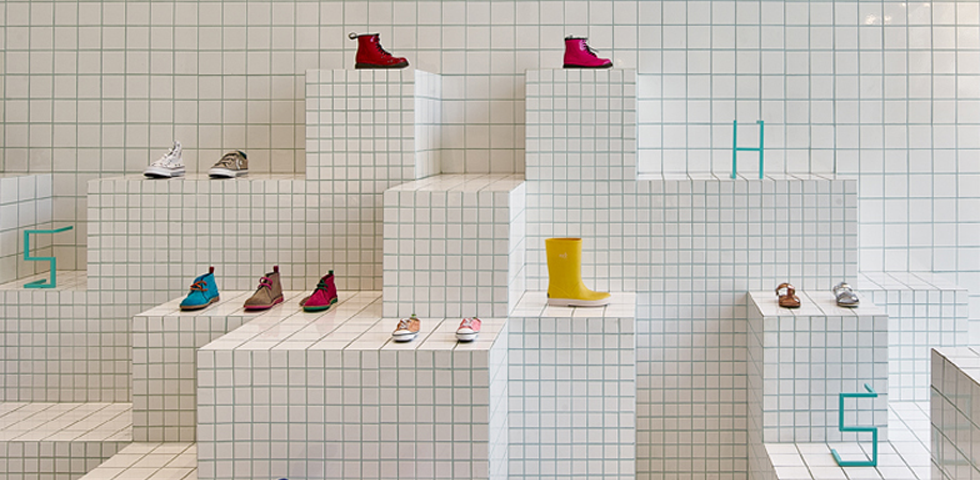 Little shoes store interior design project by Nábito