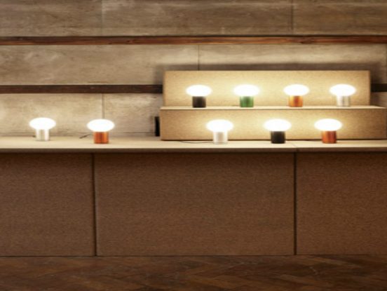 Joel Hoff new rotating table lamp on exhibition at London Design Festival 2015