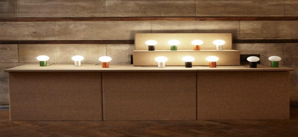 Joel Hoff new rotating table lamp on exhibition at London Design Festival 2015