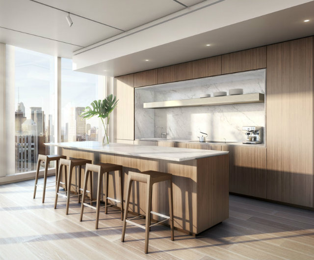 the narrow footprint allows the interior spaces to be flooded with daylight