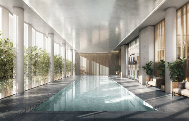 the tower will host an array of facilities such as a spa and pool