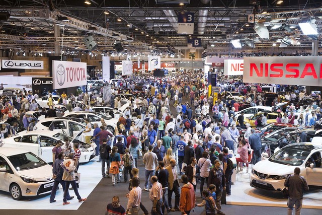 Car exhibition at the Salon of Madrid